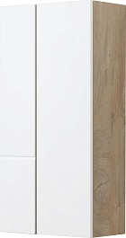 Акватон Шкаф подвесной Мишель 43 с 2 дверцами дуб эндгрейн/белый – фотография-1